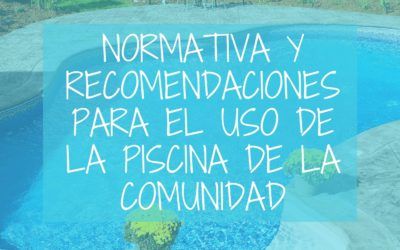 ¿Cuál es la normativa COVID para el uso de piscinas comunitarias?